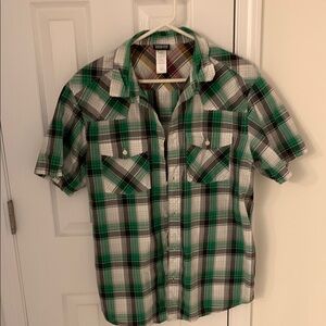 Plaid Green Men's Shirt